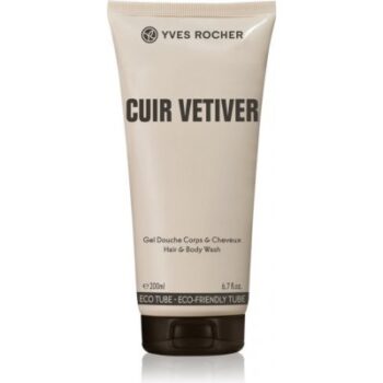 Yves Rocher Cuir Vétiver Sprchový gel na tělo a vlasy