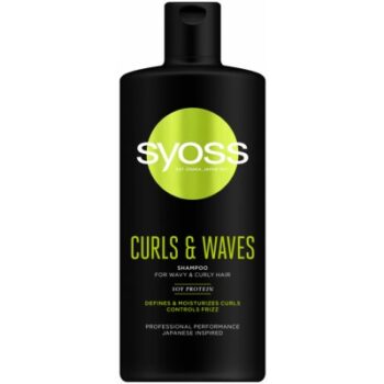 Syoss Curls & Waves, Hydratační a definující šampon pro kudrnaté a vlnité vlasy